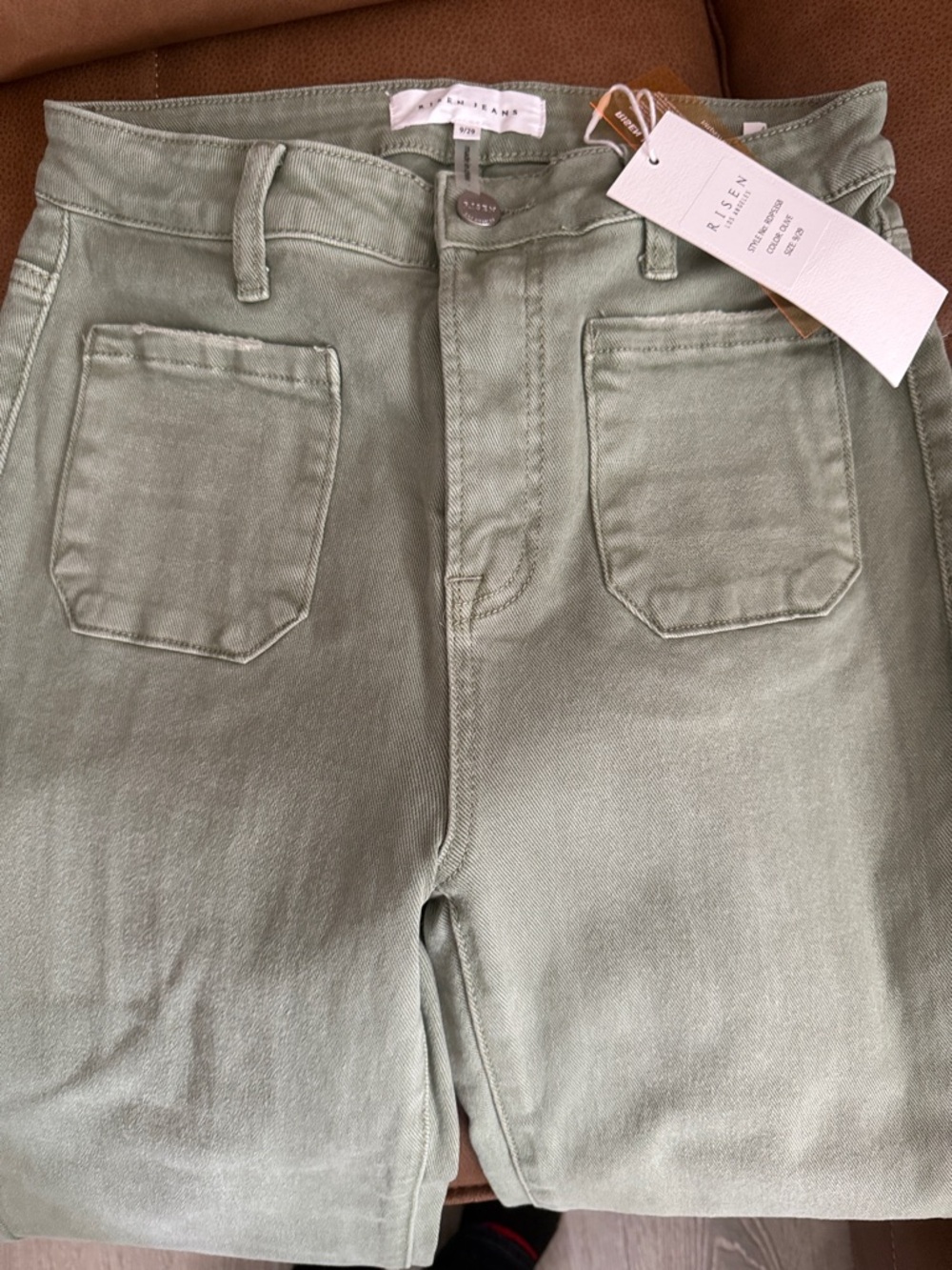 Risen Olive Green Jeans